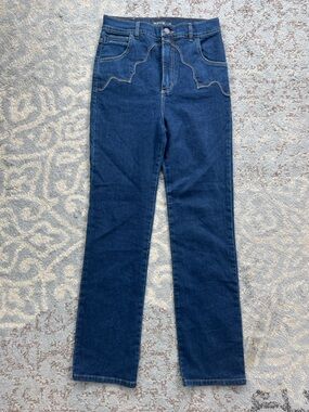 Pastiche Jeans Harvey Western Straight Leg Blue Medium